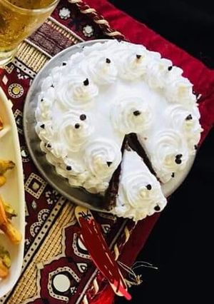 A picture of Black forest Cake.