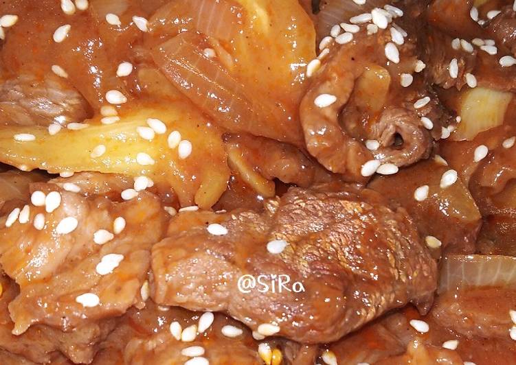 Daging teriyaki (mudah dan cepat)