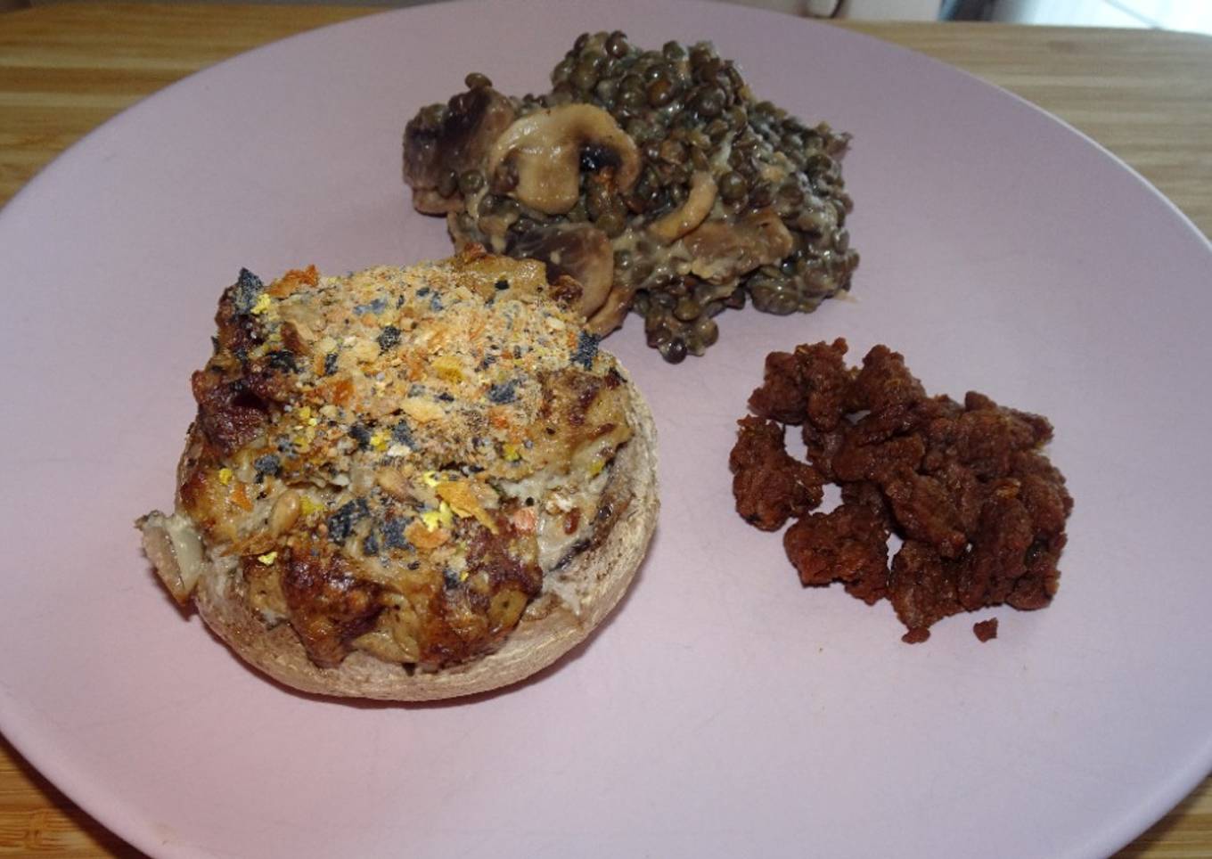 Champignons farcis (vegan) (#1recette1arbre #onerecipeonetree #entreeschics)