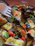 Moroccan aubergine with chermoula