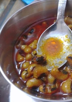 A picture of Lobia ki sabzi.