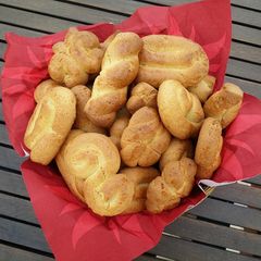 A picture of Greek Easter Koulourakia (fluffy cookies).