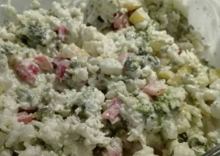 Crispy broccoli &amp;cornflower salad