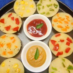 A picture of Italian veggies Idli.