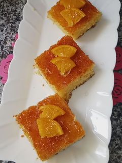صورة لوصفة وصفة البسبوسة بالبرتقال