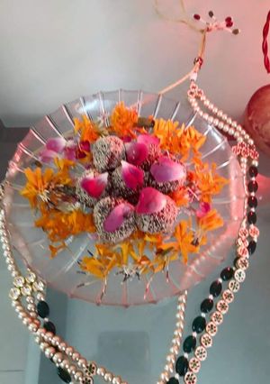 A picture of Khajoor ladoo.