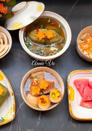 Hình của món Mâm cơm mùng 1 Tết miền Nam.
