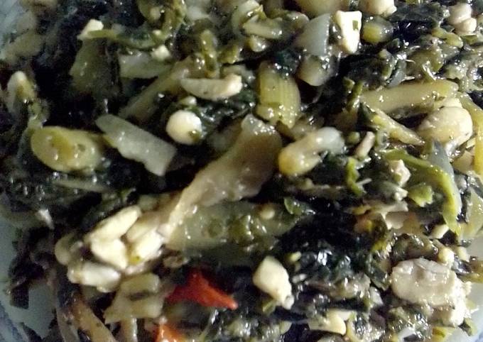 Resep Oseng daun pepaya teri tempe non pahit yang Enak Banget