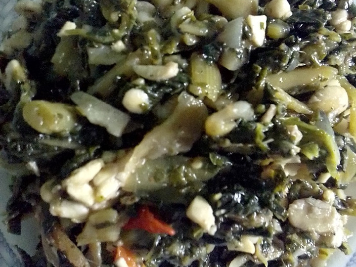 Resep Oseng daun pepaya teri tempe non pahit yang Enak Banget