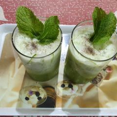 A picture of Cucumber Mint Cooler Mocktail.