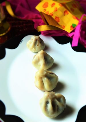 A picture of Chocolate Modaks.