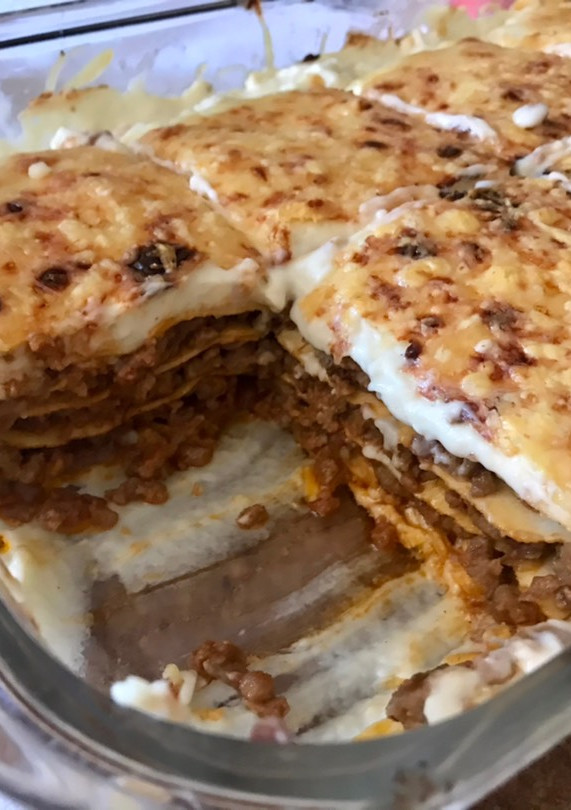 Una foto de Lasaña de carne y paté