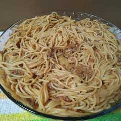 รูปของ Spaghetti with Barbeque sauce