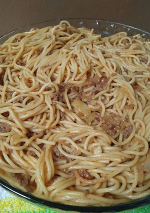 Foto resep Spaghetti with Barbeque sauce