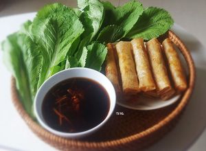 Hình của món CHẢ GIÒ chay.