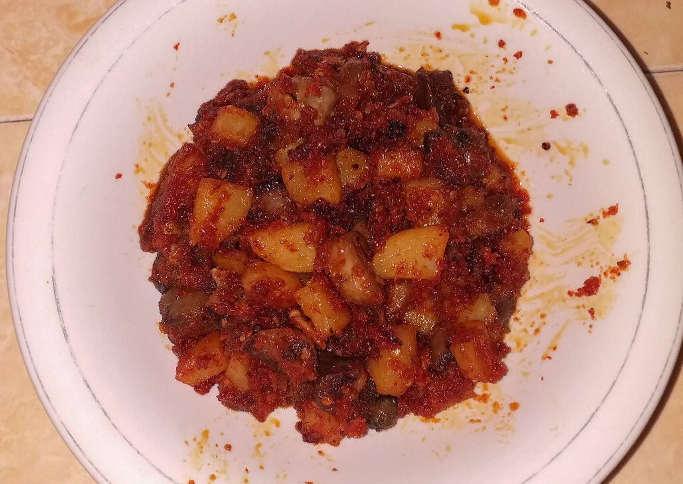 Sambel Goreng Kentang Ati Ampela