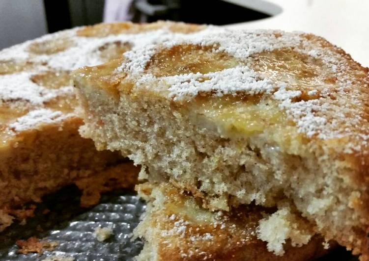 Bizcocho de maizena con plátano