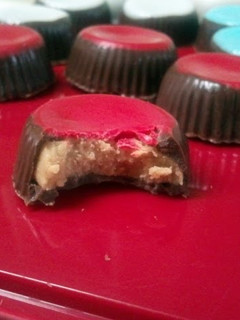 A picture of Patriotic peanut butter cups.