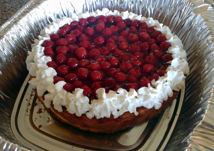 Recipe of Quick Cherry Swirl Cheesecake