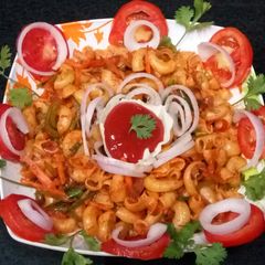 Veggies macaroni A picture of Veggies macaroni.