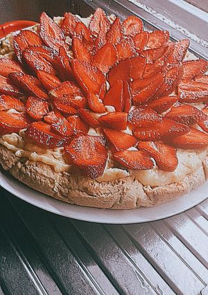 Foto di Crostata di fragole e crema