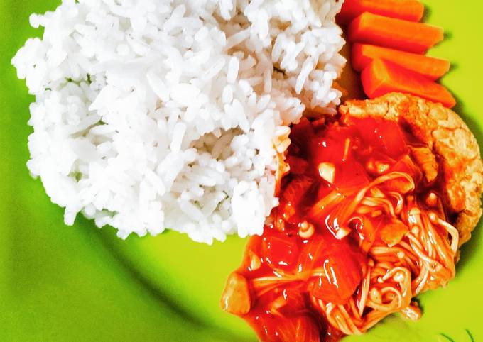 Steak tempe (menu diet)