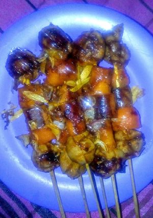 Foto resep Sawo Basis Pedas (Sate Wortel Bakso Sosis Pedas)🍢