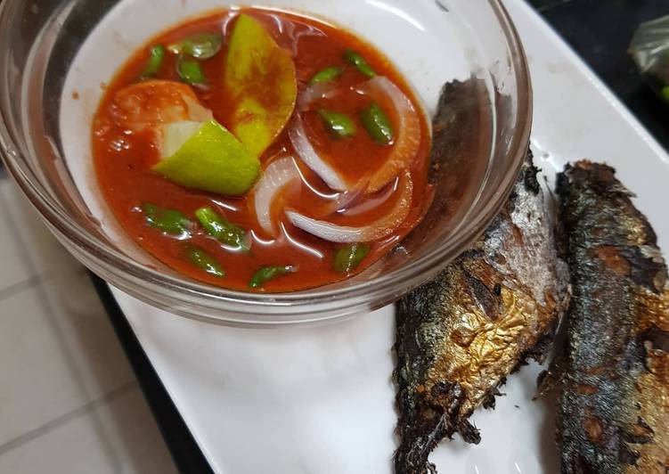 Resep Ikan rebus goreng cicah budu yang Menggugah Selera