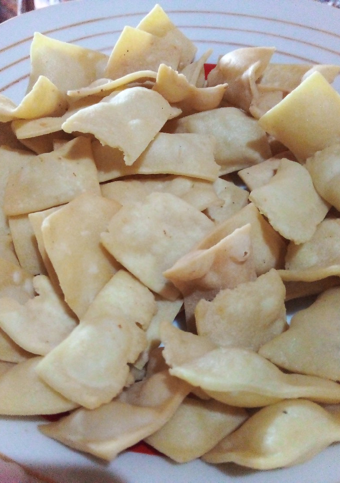 Foto resep Keripik pangsit 2 bahan