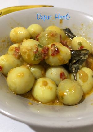 Foto resep Telur Puyuh Santan Pedas