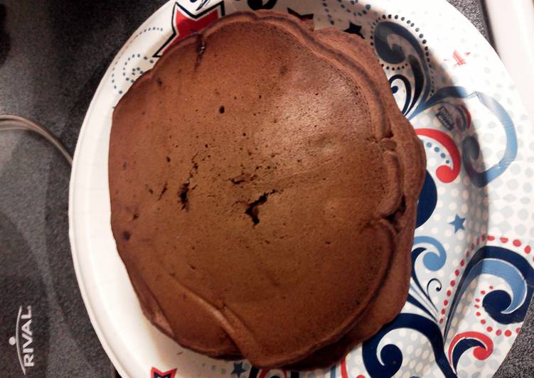 Recipe of Super Quick Homemade Double Chocolate Chip Pancakes