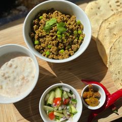A picture of Keema Matar / Minced Lamb & Peas.