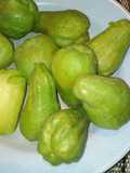 Lalapan Labu Siam Rebus
