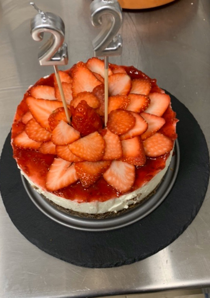 Una foto de Tarta de queso sin horno con galletas oreo