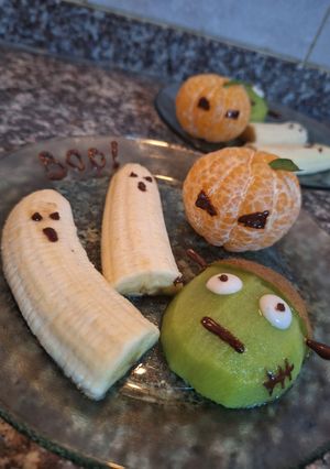 Una foto de Fruta tenebrosa para Halloween 🧟