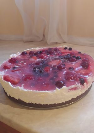 Diétás gyümölcsös torta recept fotója