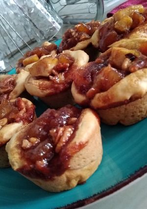 Una foto de Canastitas de manzana canela y nuez