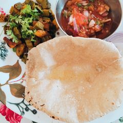 A picture of Lahsuni chilli bhindi.