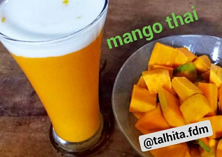 Resep Mango Thai - Jus Mangga kekinian, Enak Banget