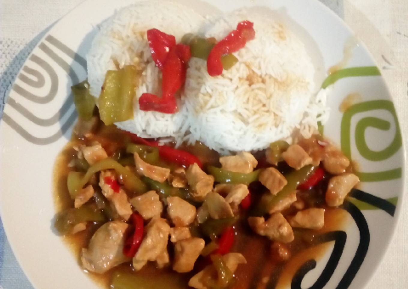 Pollo con salsa Teriyaki