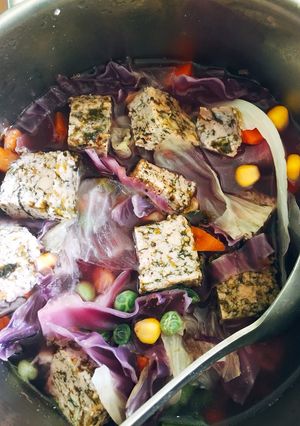 Hình của món 🍲Canh Đậu Hũ Rau Củ Eat Clean.