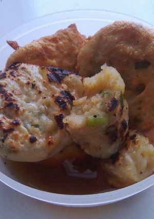 Foto resep Pempek panggang & goreng ekonomis, NON fish & meat, enak!!