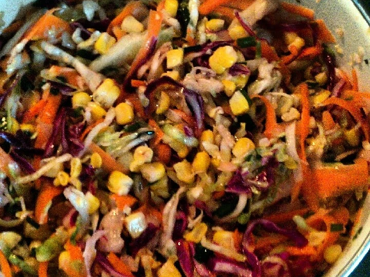 Recipe Tinklee's grilled corn slaw the Delicious Can spoil the tongue