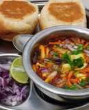Moth beans misal pav
