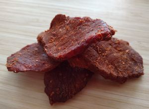 Una foto de Jerky de puerco 🐷(Pork Jerky)