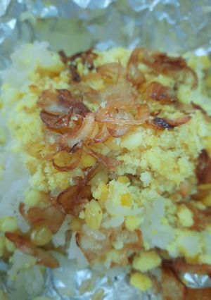 Hình của món Xôi ngô nấu nồi cơm điện.