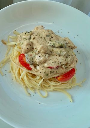Foto resep Pasta Carbonara (Magic Com)