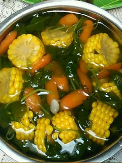 Foto resep Sayur bening bayam wortel jagung
