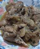 Conejo al tomillo con champiñones