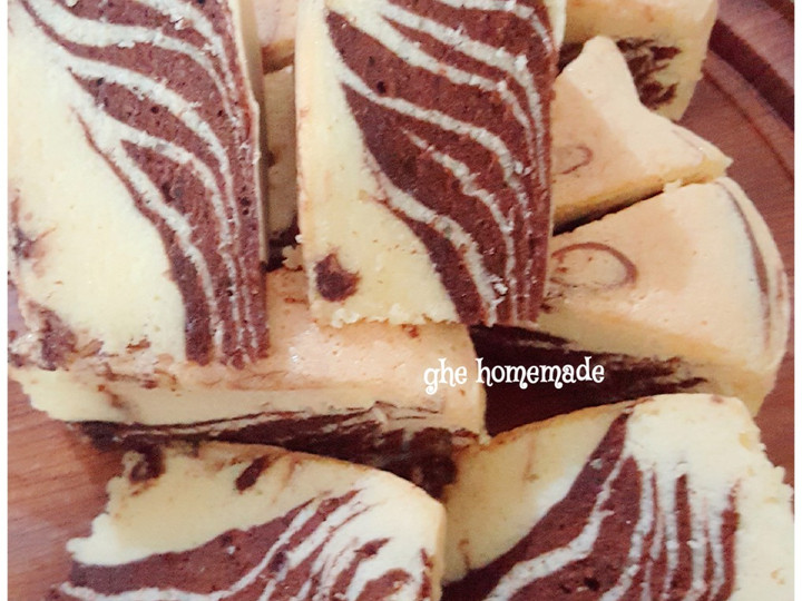 Langkah Mudah untuk Menyiapkan ZEBRA CAKE PUTIH TELUR (tanpa pengembang) Untuk Pemula